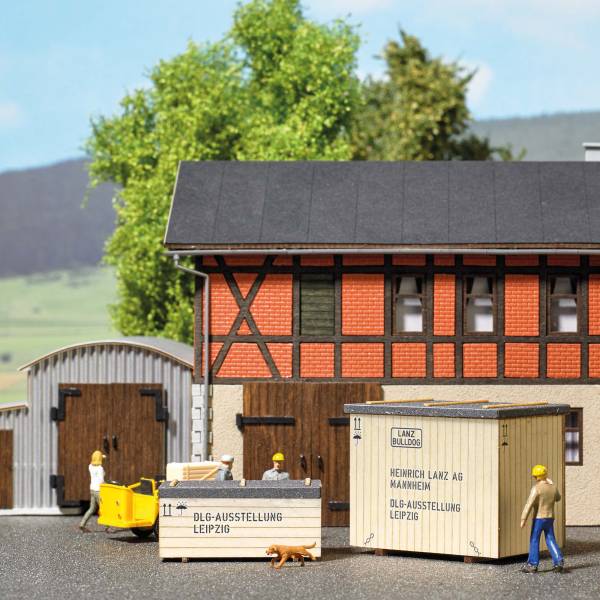 BUSCH 1886 - Maschinenkisten Lanz Bulldog H0